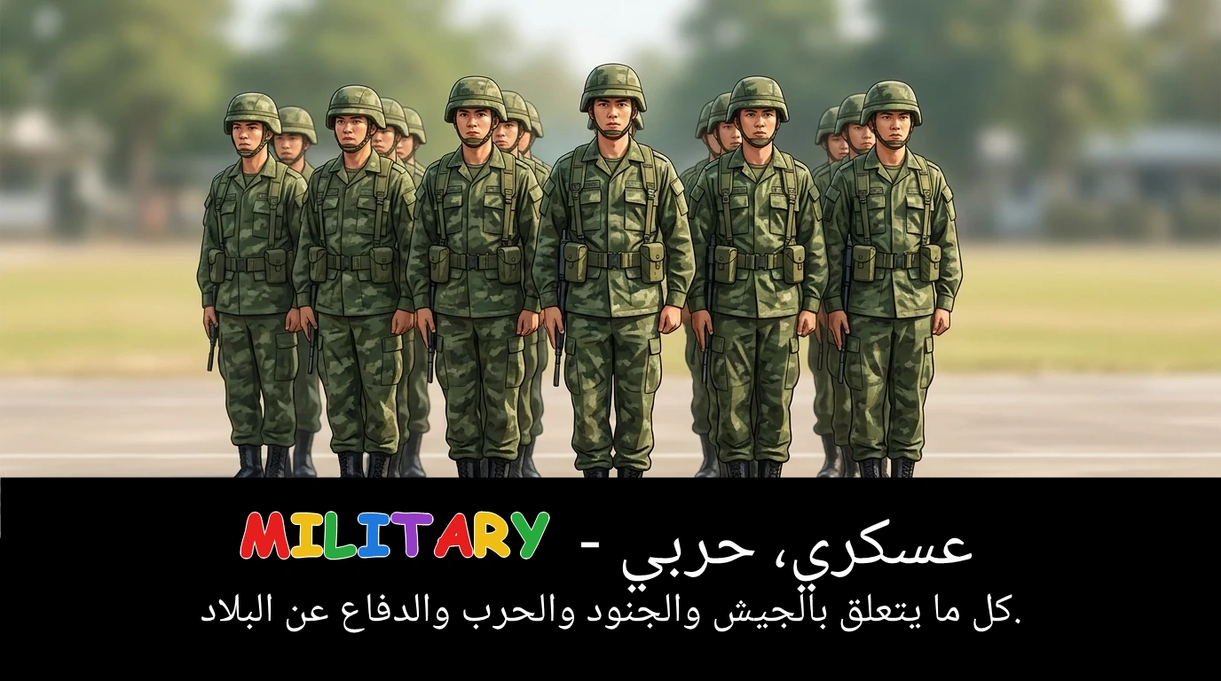 Arabic Illustration for military